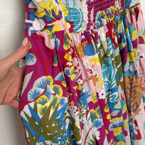 Caroline Constas Claudia Floral Print Flutter Sleeve Open Back Midi Dress - Picture 12 of 15